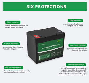 Batterie de loisirs 12V 75AH 80AH, pack de batteries lithium-ion, stockage d'énergie, batterie UPS, batterie lithium LFP1250 12V 80AH - Product Image 4