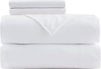Ensemble de draps en microfibre de qualité hôtelière de luxe, taille King, rayé, technique 3D, respirant, drap plat et housse de couette, poche profonde