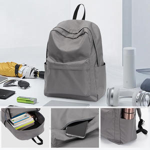 Grote Capaciteit Ins Stijl Modieuze Koreaanse Grijze Rugzak Voor Meisjes Casual Eenvoudige <span class=keywords><strong>Student</strong></span> Schooltas - Product Image 3