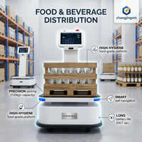 Robot de levage autonome SLAM AMR de 300 kg, construction métallique, moteurs à double entraînement, précision de 5 cm, sécurité à 360° pour entrepôt logistique