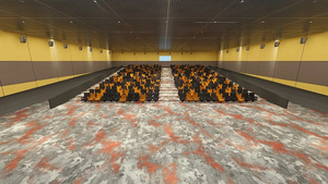 Thảm Nhà cung cấp tùy chỉnh thiết kế sang trọng rạp chiếu phim tại nhà nhà Rạp giá rẻ tường để tường cinemawool và <span class=keywords><strong>nylon</strong></span> in thảm - Product Image 4