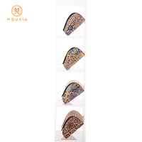 Étui à lunettes pliable en liège motif carreaux de Azulejo portugais, anti-rayures, logo personnalisé, motifs variés, vente en gros