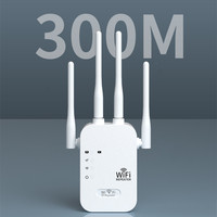 Repetidor WIFI transfronterizo 300M amplificador de señal hogar 4 antena extensor de red amplificador de señal de penetración de pared