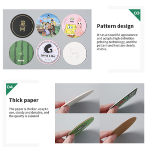 Custom Printing Coaster Paper Hotel Restaurant Disposable Absorbent Paper Coaster Bar Ktv <strong>Beer</strong> Coffee Coaster <strong>Mat</strong> for Drinks - Product Image 4