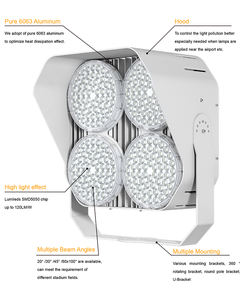Projecteur LED Hishine HS-HM-C 500W IP66 avec angles de faisceau de 20 à 60x100, température de couleur multi-couleurs pour les stades sportifs et le cricket - Product Image 2