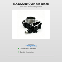 Kit cylindre moteur de moto BAJAJ PULSAR 200 72 mm, 200 cm³, refroidissement par air