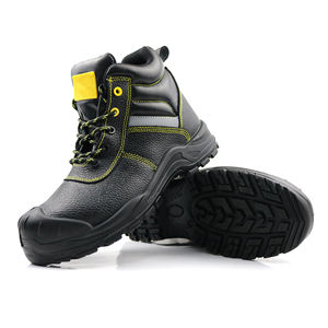 أحذية سلامة رجالية جلد S3 مقاومة للماء سهلة الارتداء بمقدمة فولاذية، أحذية عمل صناعية للرجال بمعايير OEM - Product Image 4