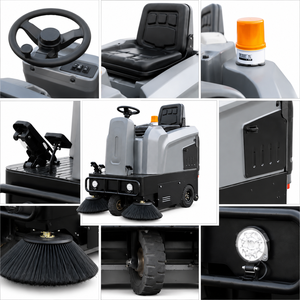 1250mm <b>Cleaning</b> Width Electric Ride-On <b>Floor</b> Sweeper for Warehouse Factory <b>Cleaning</b> - Product Image 3