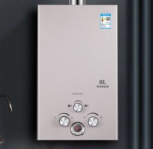 24L Khí Đốt Tự Nhiên Thông Minh Tankless Gas Máy Nước Nóng Tường Treo Sưởi Ấm Nồi Hơi - Product Image 2