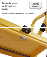Échelle pliante domestique multifonctionnelle pour intérieur et extérieur, échelle à marches épaissie, sûre, télescopique et portable