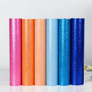 Pvacca ad alta temperatura stampa di calore trasferimento ferro-su pellicola per animali domestici Textil HTV vinile Glitter incisione trasferimento di calore 100-130um - Product Image 1