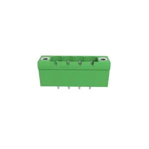 Derks YE060-500/508 5.00/5.08MM Pitch Closed End Double Row Screwless Pluggable Terminal Block Header With 90 Degree Pin