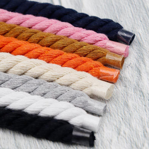 En gros, <span class=keywords><strong>lacets</strong></span> ronds élastiques tressés en coton et chanvre de 0,55 mm, imprimés style sport pour <span class=keywords><strong>baskets</strong></span>, avec sacs en polyéthylène, <span class=keywords><strong>lacets</strong></span> plus épais en paire - Product Image 4