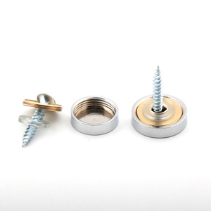 Modern Pure Copper Mirror Nails Advertising Signboard <b>Screw</b> Nails Thickened Glass Decorative Nails <b>Flat</b> Mirror Nails - Product Image 1