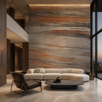 Revêtement mural en pierre souple en porcelaine MCM, certifié CE SGS, résistant à la chaleur, pour la décoration intérieure et extérieure