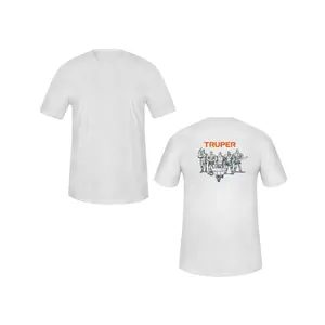 BOX 1 T-shirt col rond pour homme, blanc, M, TRUPER - Product Image 1