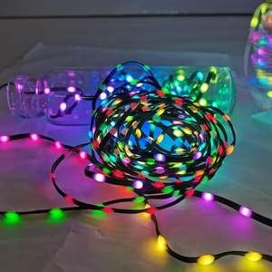 Cuerdas <span class=keywords><strong>de</strong></span> luces LED RGB direccionables individualmente Cadena <span class=keywords><strong>de</strong></span> Navidad <span class=keywords><strong>de</strong></span> color <span class=keywords><strong>de</strong></span> sueño mágico <span class=keywords><strong>de</strong></span> PVC - Product Image 5