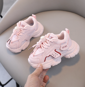 Chaussures d'été respirantes en maille et cuir pour enfants, baskets décontractées souples pour bébés, idéales pour l'école et les loisirs - Product Image 2