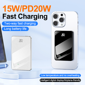 Mini Banco de Energía de 5000 mAh para Teléfono Móvil iPhone 15 Pro Max, Cargador Inalámbrico, Logotipo Personalizado, Regalo, Batería Externa Magnética - Product Image 2