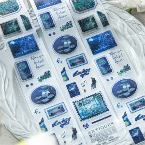 1 rotolo di nastro per animali da compagnia romantica serie di collezioni di arte romantica Notebook letterari materiali da te adesivi decorativi riutilizzabili - Product Image 2