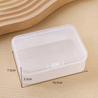 Boîte d'exposition rectangulaire rigide transparente en plastique PP de 1 mm d'épaisseur pour cartes, cartes à jouer, quincaillerie, petites pièces