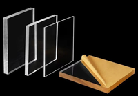 Plaque acrylique transparente 100 % vierge, rigide, résistante aux UV, à haute transmission lumineuse, pour mobilier, cloisons et signalétique