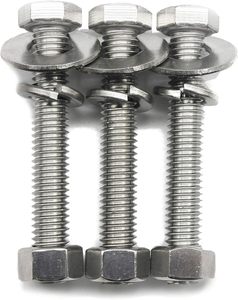 <span class=keywords><strong>10</strong></span> Bộ 5/16-18x3 \ "đầy đủ ren M4 thép không gỉ Hex đầu bu lông 5/16 hạt Fender phẳng máy giặt chia khóa máy giặt 18-8 (304) - Product Image 2