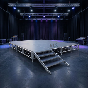 Modular Platform Stage with Skirts Aluminum Stage Brace Strong Loading Stage - Product Image 1