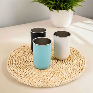 แก้วกาแฟสแตนเลสแบบสุญญากาศสีขาวสำหรับพิมพ์ลายหมีลาเต้ เหมาะสำหรับเครื่องดื่มร้อน - Product Image 2