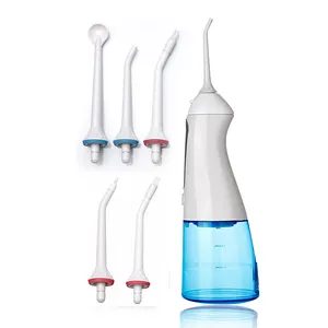 5射流无绳牙科用水牙线器便携式水挑牙线器旅行可充电IPX 7口腔冲洗器