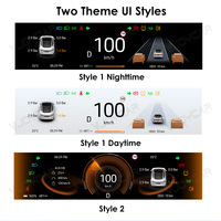 9.66 "Pro pour Tesla Model Y Juniper 2026 Support d'affichage tête haute CarPlay avertissement d'angle mort moniteur de voiture modèle 3 Y accessoires