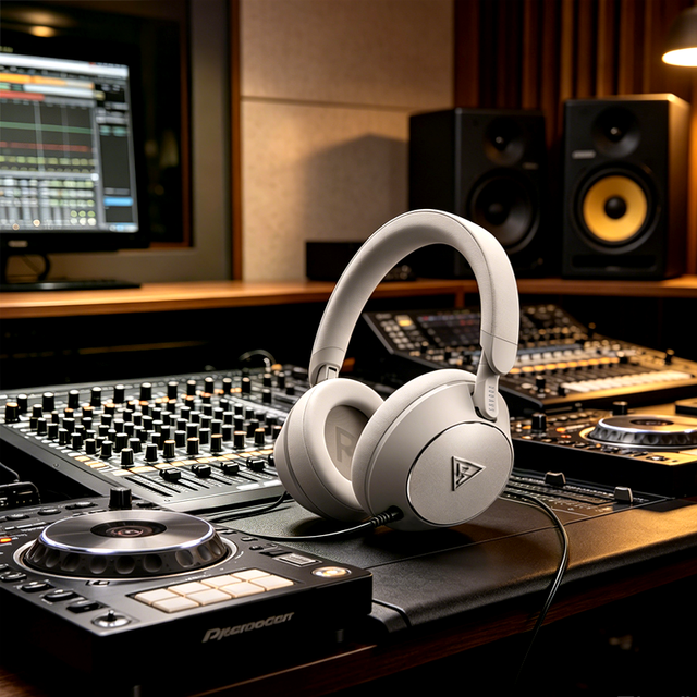 DOQAUS Handy 1 Wired DJ Headphones Low Latency LDAC with Large Driver for Stage