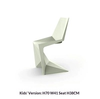 Chaise de salle à manger VONDOM importée, modèle VOXEL, dossier en plastique, pour intérieur/extérieur, loisirs, restaurant, usage domestique