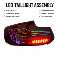 Feux arrière RGB pour BMW Série 2 F22 F23 F87 2014-2021, feux arrière LED modifiés, style tendance, feux de circulation, feux arrière