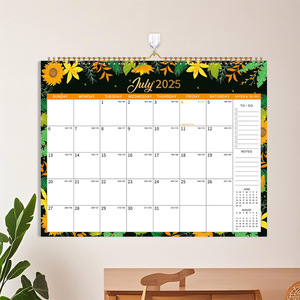 2025 трансграничный 18-месячный английский календарь печатная бумага A3 Швейные переплеты для настенных памяток расписание деловых подарков - Product Image 4