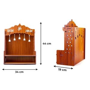 Mandir <span class=keywords><strong>de</strong></span> Madera Vintage Personalizado, Soporte <span class=keywords><strong>de</strong></span> Mesa para Estatuas Religiosas, para Decoración del Hogar u Oficina - Product Image 3