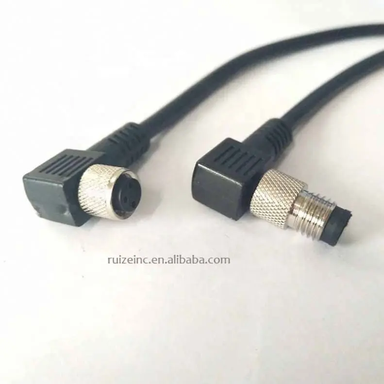 Класс IP67, мужской и женский светодиодный дисплей или сигнал circar, водонепроницаемый разъем кабеля m8