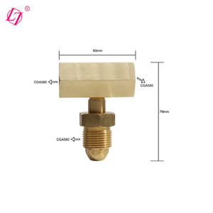 Adaptateur de <span class=keywords><strong>gaz</strong></span> inerte Argon Y pour connecter 2 régulateurs à 1 <span class=keywords><strong>bouteille</strong></span>, filetage TIG CGA 580, coupleur en T - Product Image 6