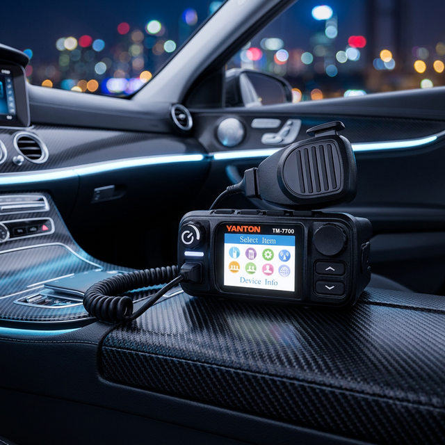 4G POC Single Mode Dual Sim Card Two Way Radio Publick Network Walkie Talkie YANTON TM-7700