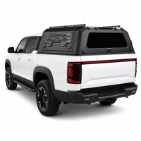 Couverture de benne en aluminium pour pick-up à toit surélevé, étanche, verrouillable, avec LED, pour Overland, OEM ODM