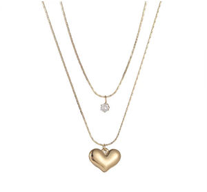 Kalung Set Wanita Lapis Emas 18K Bahan Stainless <span class=keywords><strong>Steel</strong></span> Model Rantai Trendy Serbaguna, Desain Mewah Custom Grosir - Product Image 6