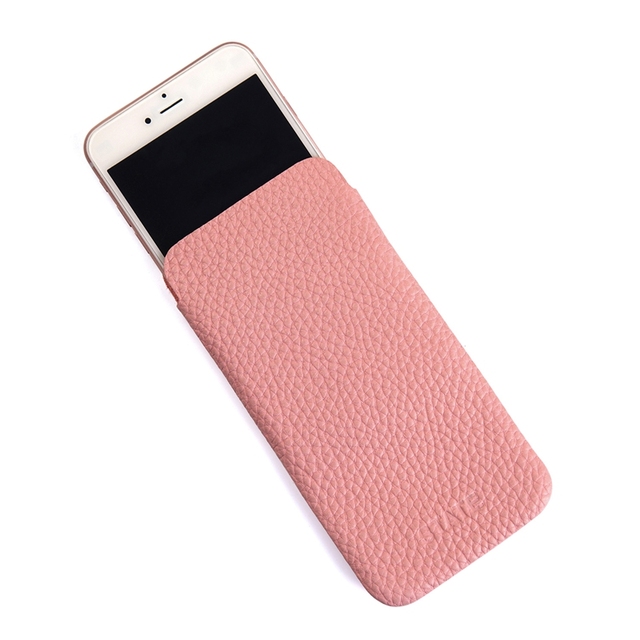Custom Leather Phone Case Pink Protective Cover for Smartphones