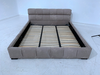 Meubles de chambre à coucher au Design italien moderne, tête de lit rembourrée, cadre de lit doux, lit de créateur King Size