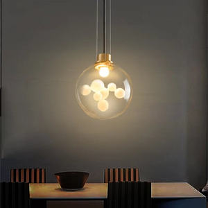 Round Bubble <b>Pendant</b> Lighting Dining Table Creative Glass Ball <b>Pendant</b> <b>Light</b> for Living Room - Product Image 4
