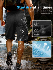 Pantalones Cortos Cargo de Secado Rápido para Hombre, 100% Poliéster, Transpirables, Ligeros, con 6 Bolsillos, para Actividades al Aire Libre, OEM - Product Image 3