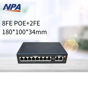 ANPA OEM 250m <span class=keywords><strong>4</strong></span> 8 <span class=keywords><strong>16</strong></span> 24 cổng CCTV không được quản lý PoE chuyển đổi SFP 10/100M Mạng <span class=keywords><strong>ethernet</strong></span> PoE chuyển đổi cho HIKVISION IP Camera QoS 48V - Product Image 3