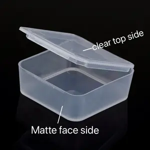 प्लास्टिक बॉक्स भंडारण छोटे स्पष्ट प्लास्टिक मनी बॉक्स मनका बॉक्स