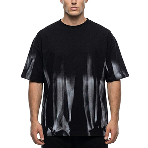 เสื้อยืด TOPSHOW แบบสั่งทำพิเศษ ผ้าฝ้าย 100% ล้างสีแบบแอซิด สไตล์ฮิปฮอปทรงหลวม เสื้อยืดลายกราฟิก เสื้อยืดวินเทจสั่งทำพิเศษสำหรับผู้ชาย - Product Image 1