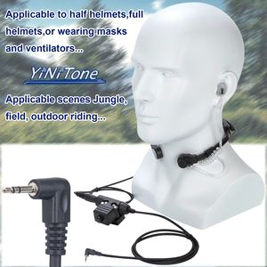 Auriculares con control de garganta y control de ruido para walkie-talkie set de piezas de 7,1mm + u94 PTt antiruido telescópico - Product Image 4