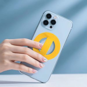 Modern Eco-Friendly Silicone Phone Ring Holder UV Printing Suction Cup 360 Rotatable Phone Grip Stand - Product Image 4